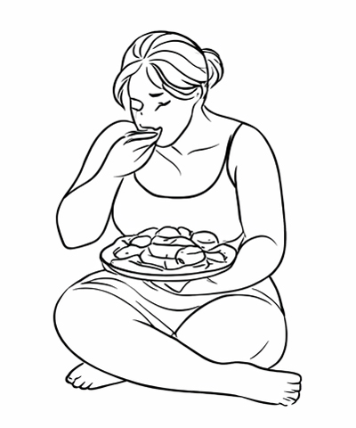 ARFID eating disorder illustration
