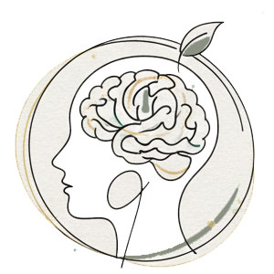 Line art illustration for Mental Health