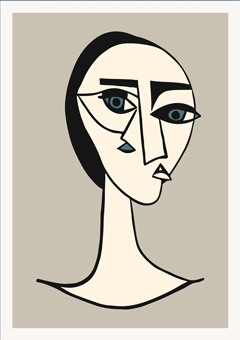 Women's health conceptual image, left composition